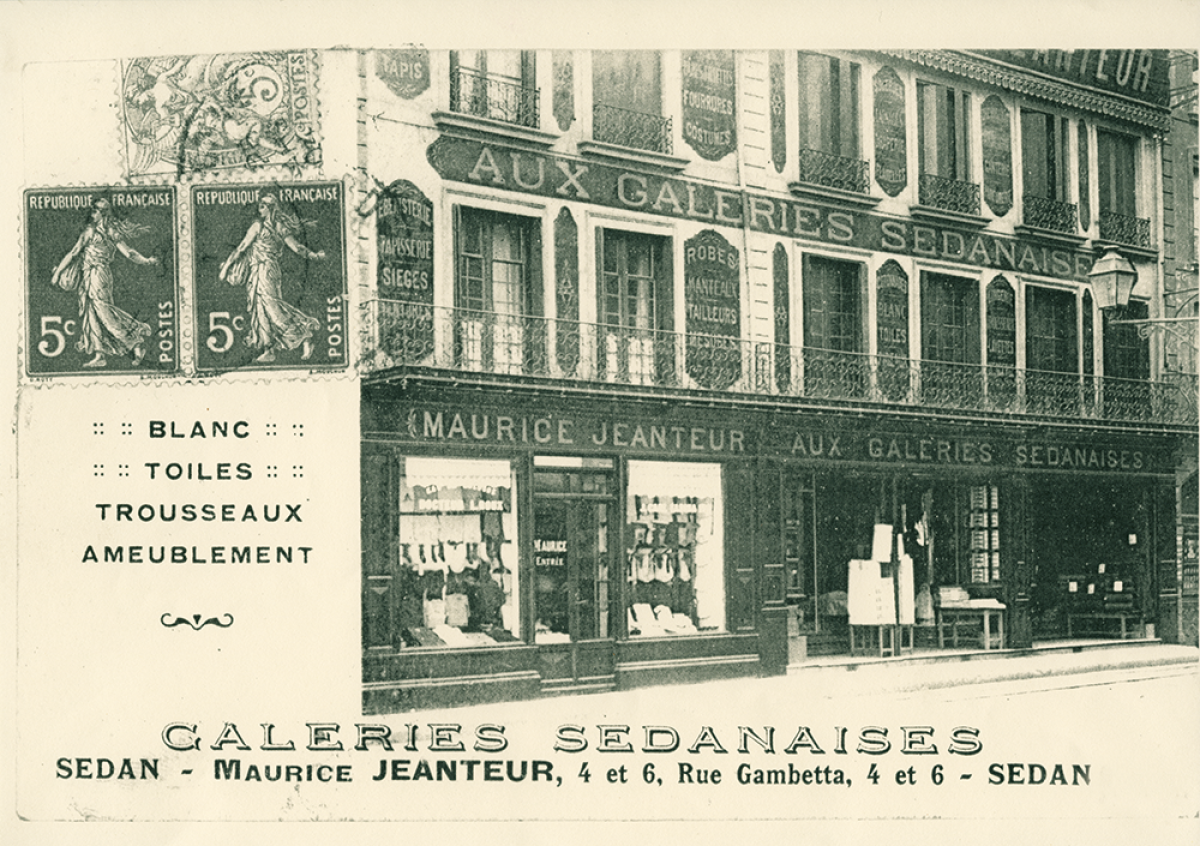Carte postale des Galeries Sedanaises 4-6 rue Gambetta à Sedan